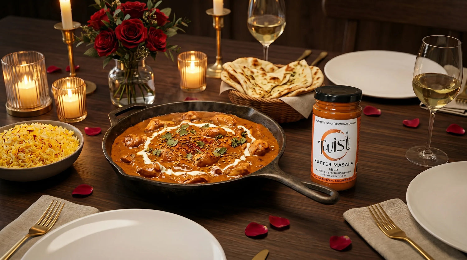 Date Night Done Right: A 3-Course Indian Dinner for Two — Under 30 Minutes