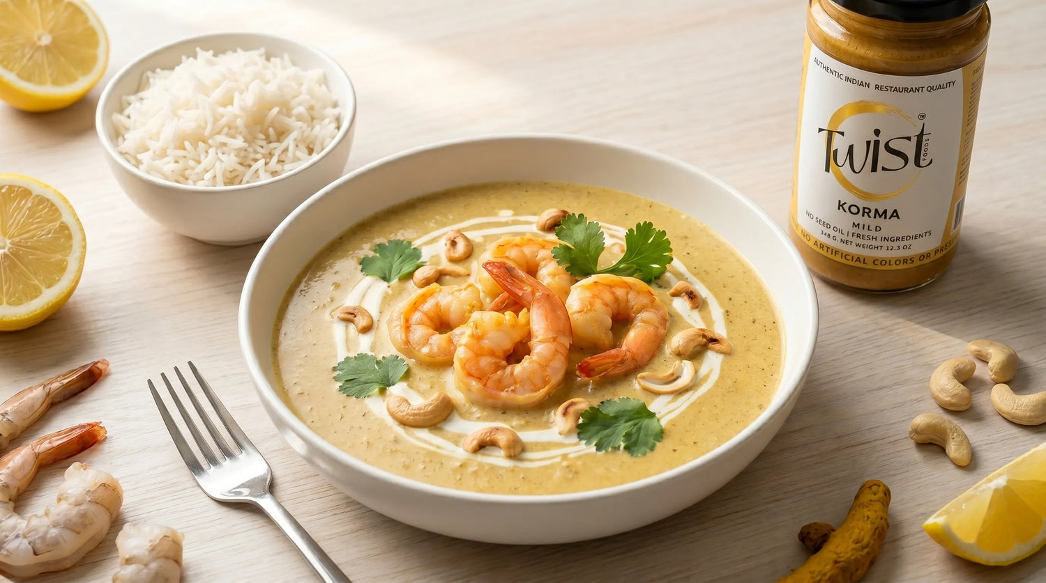 10-Minute Shrimp Korma — The Elegantly Easy Seafood Dinner