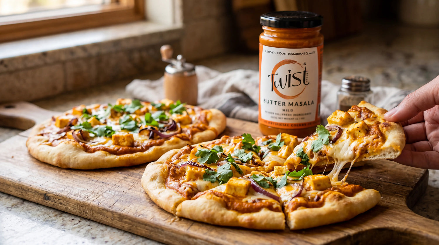 10-Minute Butter Masala Naan Pizzas: The Ultimate Family Dinner Twist